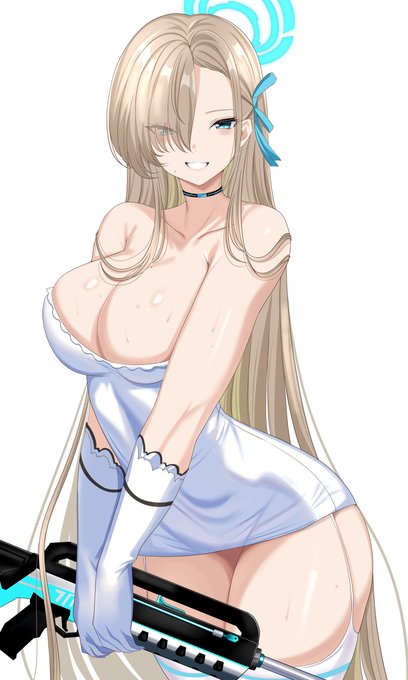 #一之瀬アスナ #ブルアカ #BlueArchive 
色を塗りました。 