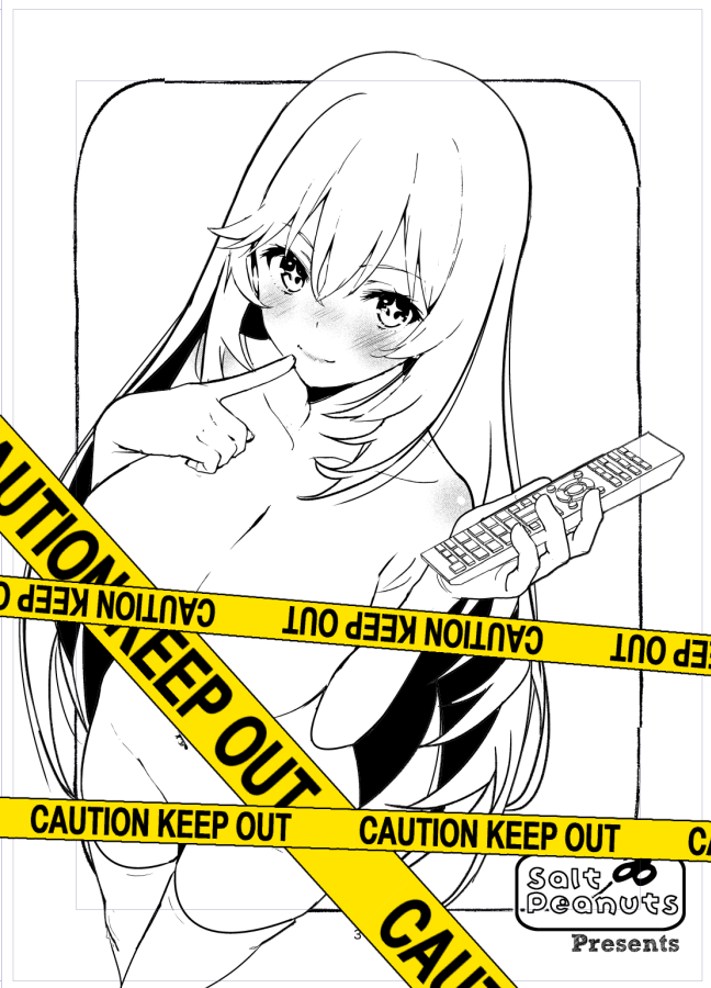 会場限定おまけコピー本表紙になる予定のショクホウミサキサン。Kinko's割引の日金曜日までに7枚描く。 