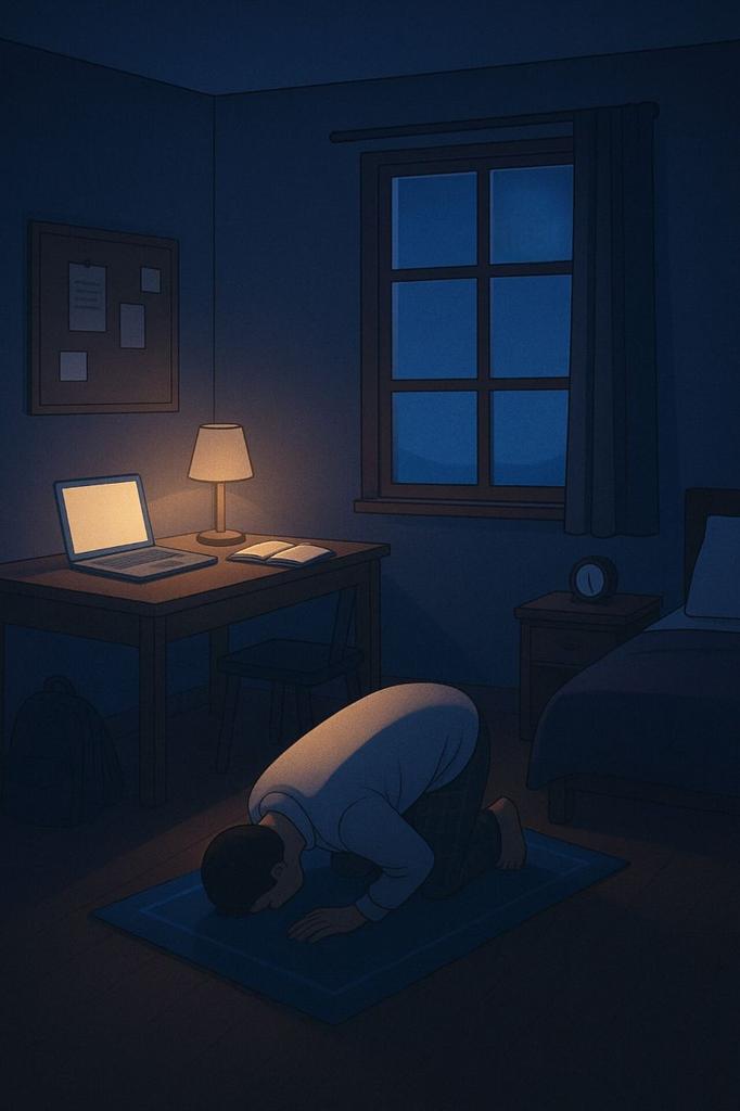 Al__Quraan's tweet image. In Tahajjud, you don’t need words. Your broken heart speaks enough.