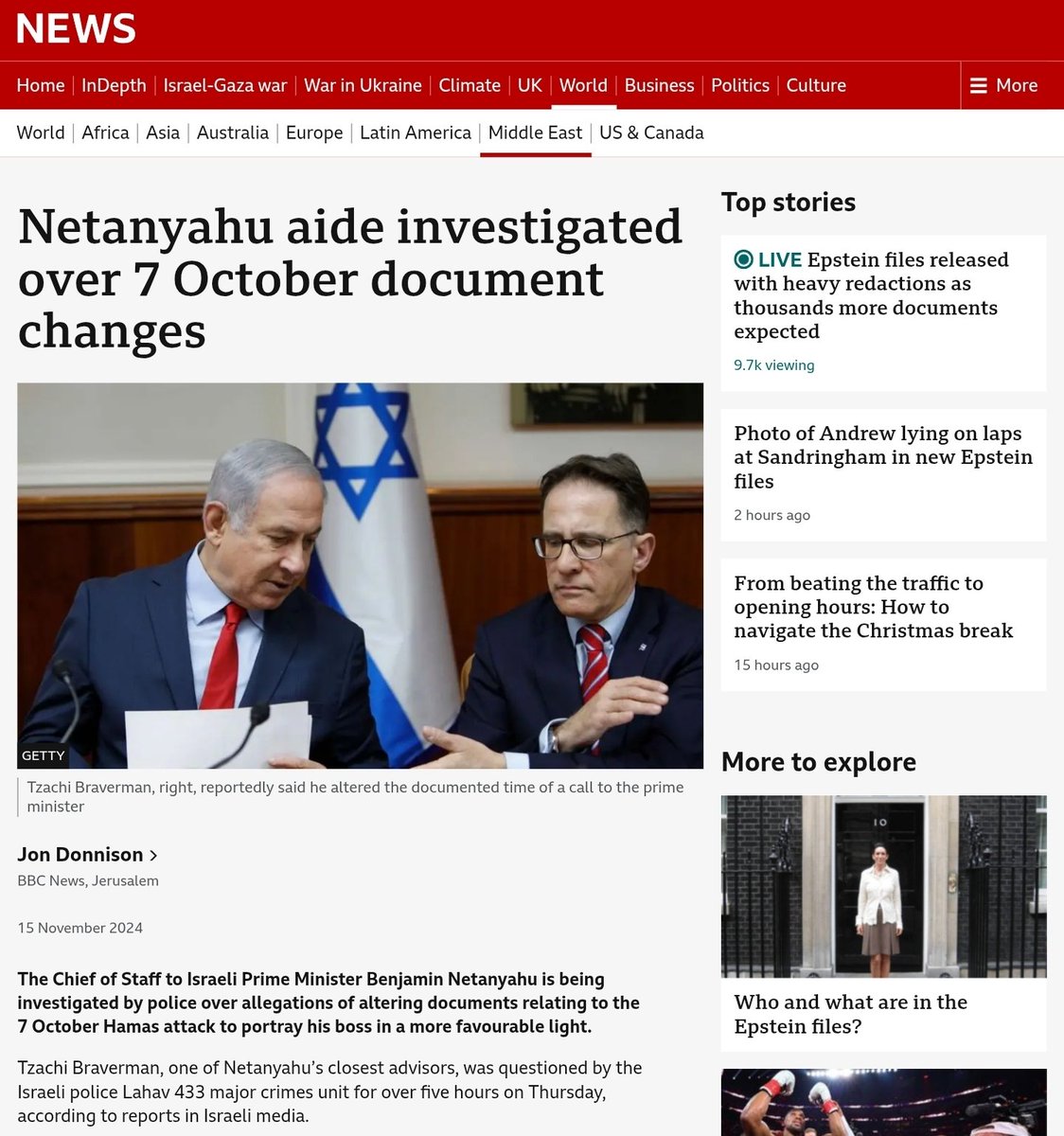RedCollectiveUK's tweet image. Well, well, well...

Israel's UK Ambassador, Tzachi Braverman, is under police investigation for forging and falsifying documents relating to October 7th. 👀
