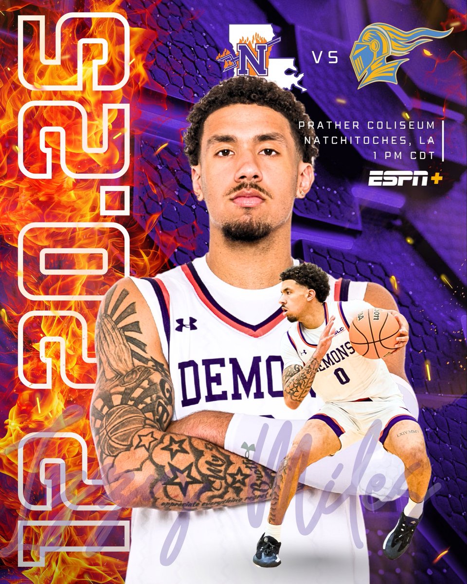 All we want for Christmas is a W!

🆚 SUNO
🕐 1:00 p.m.
📍 Natchitoches, La.
🏟️ Prather Coliseum
📺 tinyurl.com/2d7ld382
📊 tinyurl.com/2bwnbsyp

#ForkEm x #DemonTime