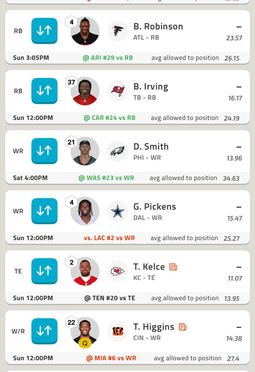 HoracioN24's tweet photo. @MGutierrezNFL Buen dia! Ayuda con elegir dos WR y en el flex? Tengo a rico dowdle en la banca. https://t.co/ZfjwNW1knu