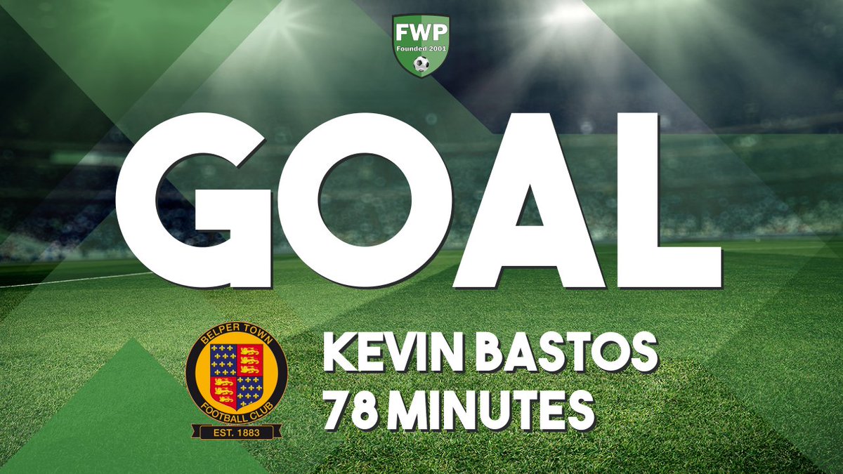GOAL: BELPER TOWN 1-2 St Neots Town - Kevin Bastos (78') fwp.co/eXewp3