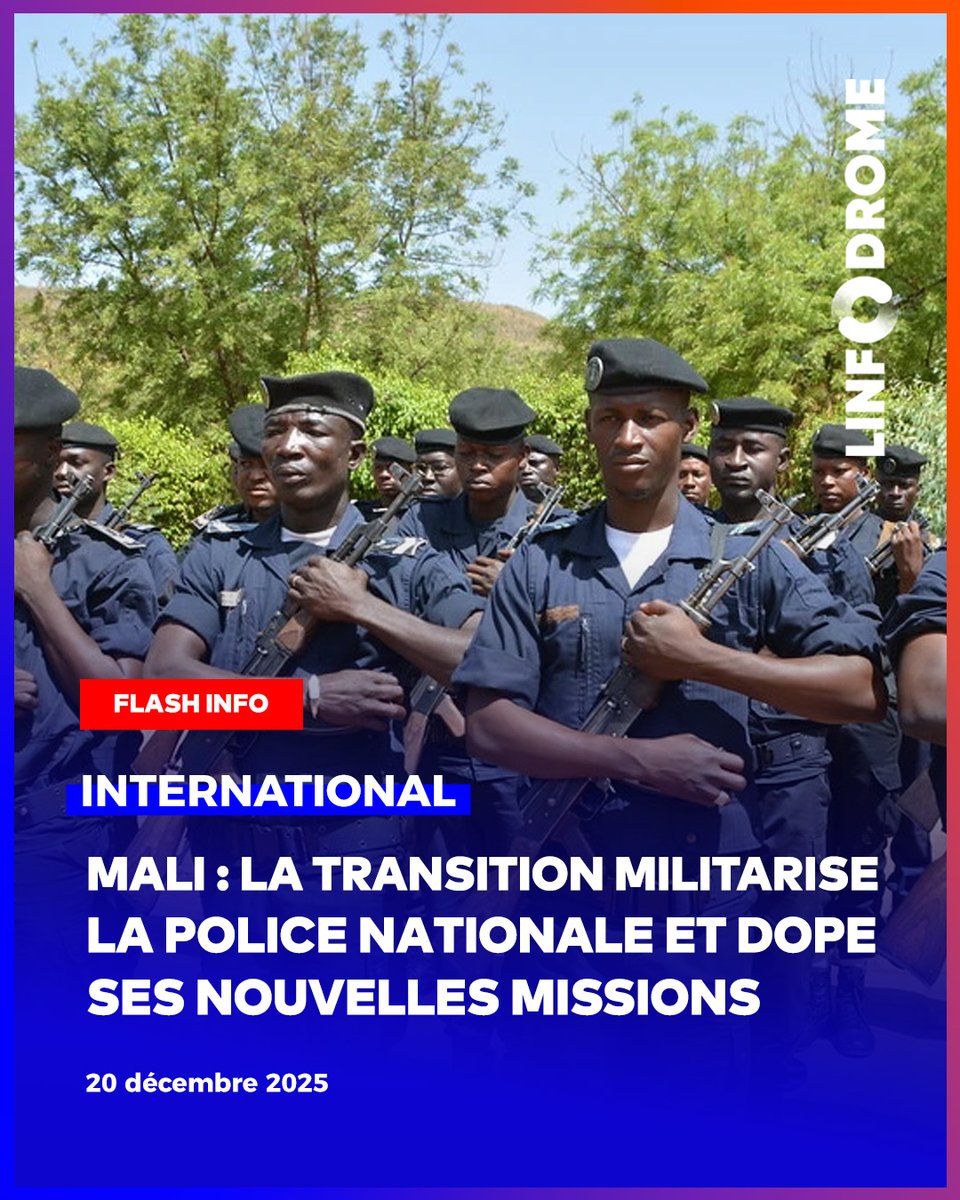 Pour nécéssité de service et en tenant compte des réalités sécuritaires que connait le pays, les autorités de Bamako ont entrepris une refondation et restructuration de l’appareil et des missions régaliennes de la police nationale malienne et de ses unités d’élite.

#linfodrome