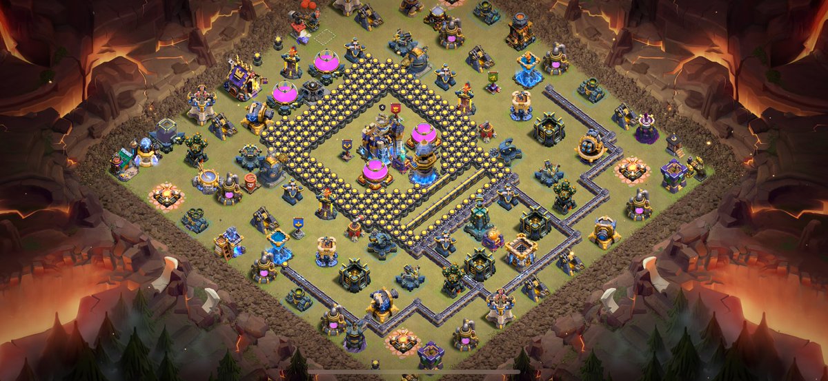 Here’s a free unburnt base that did great in testing. 

-you can retrap 

CC- 2 rocket loons, 2 ice golem, archers &amp; gobs 
Or - 2 ice golem, 1 furnace &amp; archers

link.clashofclans.com/en?action=Open…