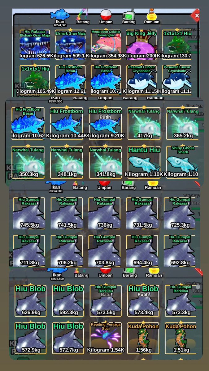 take all / wts boleh

✅aman
✅murah
✅tanya tanya by dm

#ROBLOX #fishit  #roblox