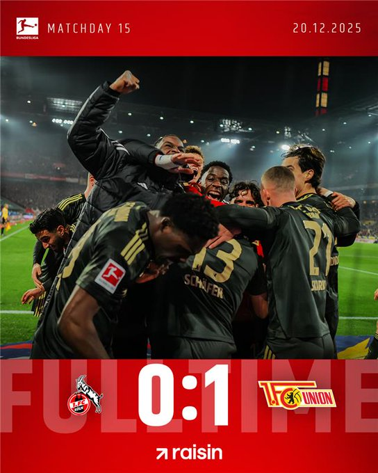 BreitnerPolo's tweet photo. Dans une partie d'échecs, le @fcunion donne une leçon de réalisme à un #Effzeh réduit à 10 ds les dix dernières minutes et qui a bien besoin de se refaite la cerise pendant la trêve ! But ds les arrêts de jeu de "chouchou" Schäfer ! "Eisern Union" ! 😍 #Bundesliga #FCU #KOEFCU https://t.co/DS1yhxxD60