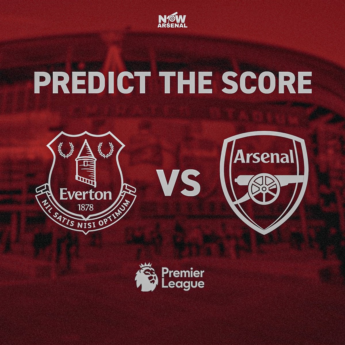 🚨Want to win a 2025/26 Arsenal shirt of your choice?

Predict the correct score in the game between Everton and Arsenal tonight…

Good luck &amp; COYG!💪🏼