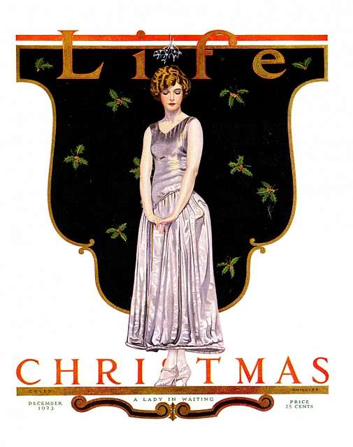 wikivictorian's tweet image. Front cover of Life, December 1923