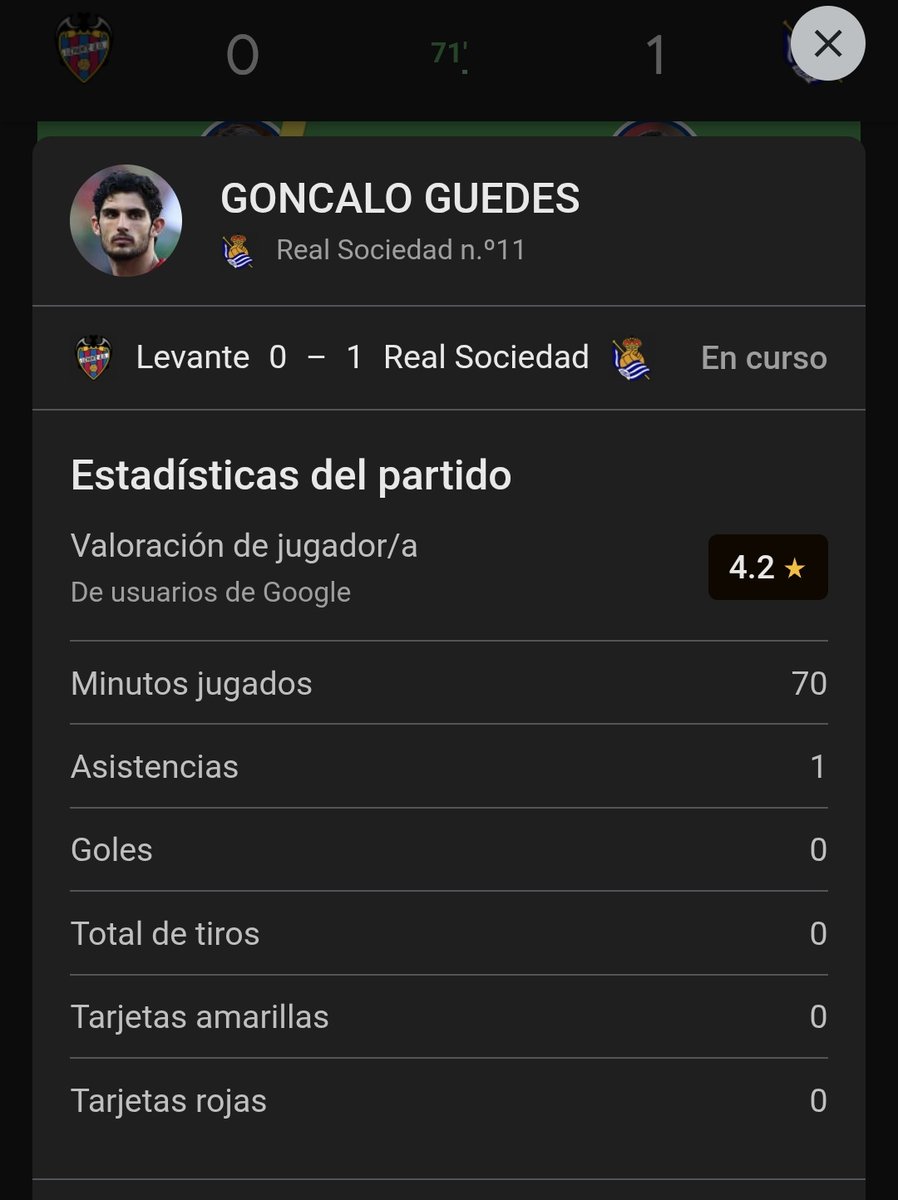 mapuro18's tweet photo. @biwenger lo de no contarle la asistencia a guedes?? https://t.co/EMnOVNRYlv