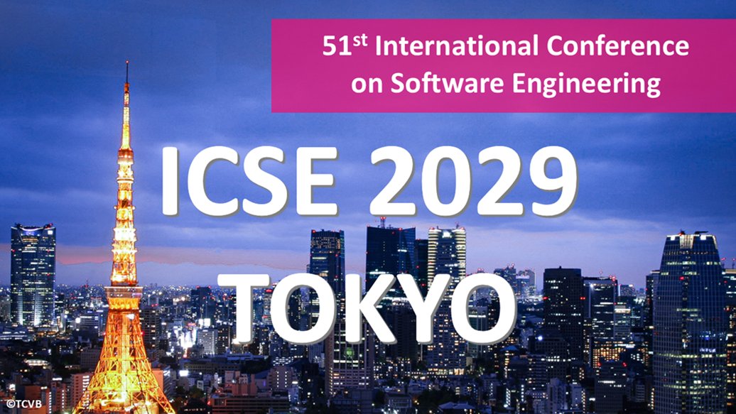 ICSE Steering Committee has selected Tokyo as the host city for IEEE/ACM 51st International Conference on Software Engineering #ICSE2029! General Chairs: Hironori Washizaki and Jianjun Zhao. We cannot wait to welcome you to Tokyo! <a href="/ComputerSociety/">IEEE Computer Society</a> 
icse-conferences.org/news.html