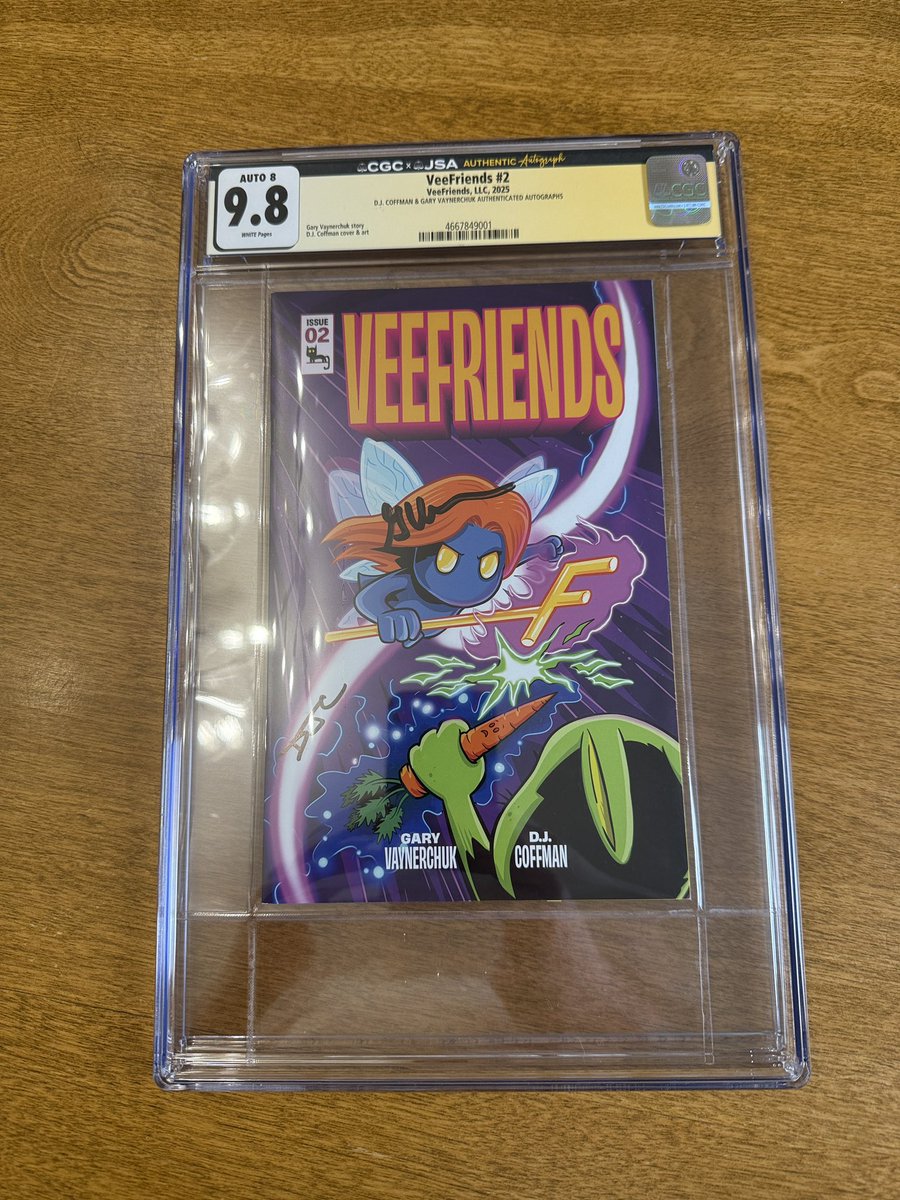 Nice way to start my Saturday!

<a href="/veefriends/">VeeFriends</a> <a href="/garyvee/">Gary Vaynerchuk</a> <a href="/djcoffman/">D.J. Coffman</a> 

Dual Auto 9.8 pop 1