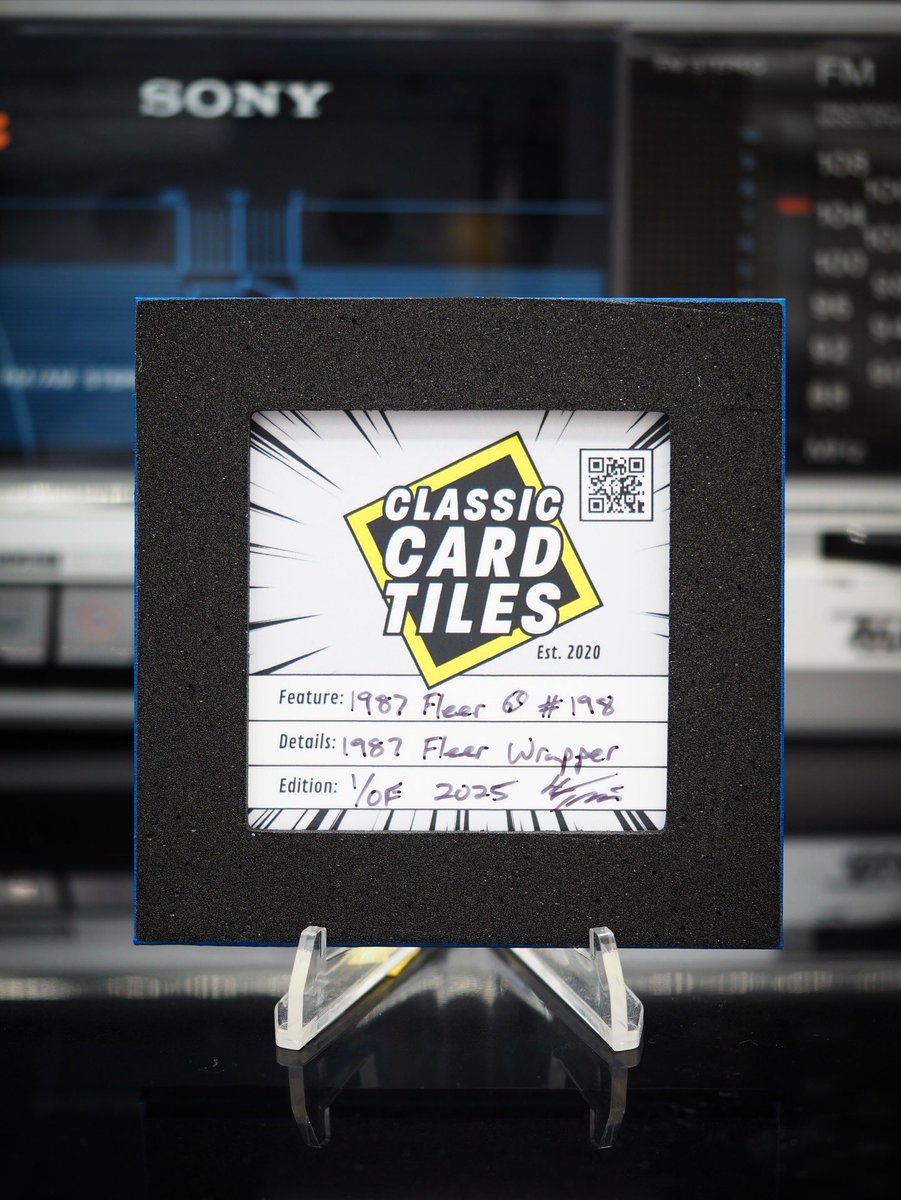 CardTiles's tweet photo. Presenting a 1987 Fleer Eric Davis Classic Card Tile coaster 🙌
Available at https://t.co/fOEl7THUMQ
#classiccardtiles #ericdavis #reds #baseballart #baseballcards https://t.co/SKFMWfhyqD