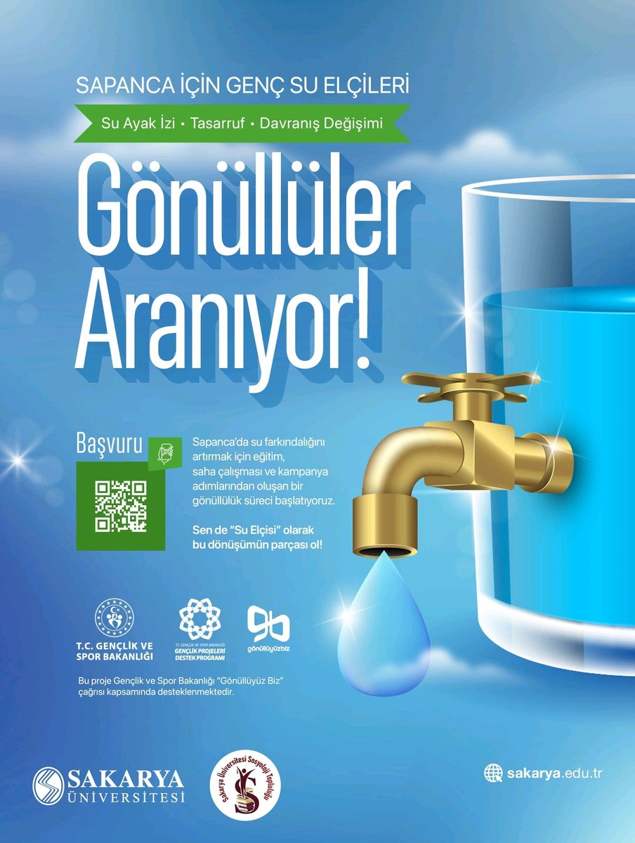 Sapanca’da su ayak izi, tasarruf ve davranış değişimi odağında gençlerle birlikte sahaya çıkıyoruz.

Sen de Gençlik ve Spor Bakanlığı destekli bu dönüşümün gönüllü parçası ol 👇
docs.google.com/forms/d/e/1FAI…

<a href="/mkemalsan/">Mustafa Kemal ŞAN</a> <a href="/ProfDrHamzaAl/">Hamza AL</a> <a href="/AliZtrkSau/">Ali Öztürk</a>