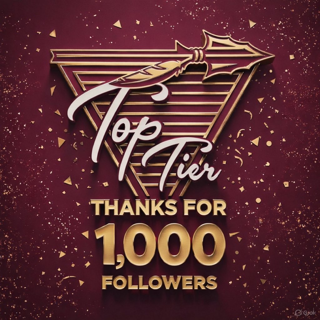 TopTierNoles's tweet image. Took over this account on December 1 and we’ve already doubled the follower count.

Seriously grateful to everyone who’s followed, liked, replied, and shared. Y’all made this happen.