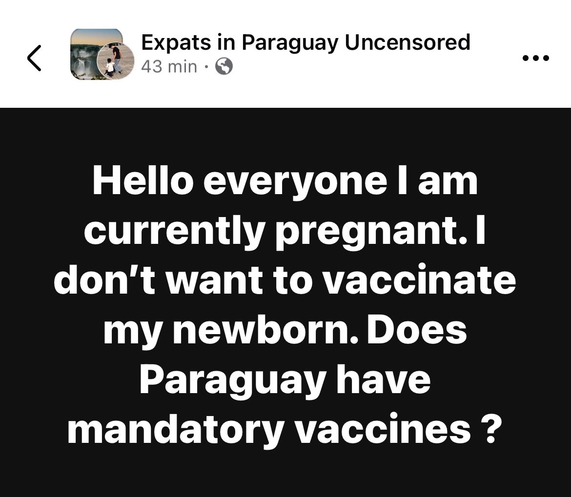 Estos son los gringos que vienen a Py. Boludos antivacunas