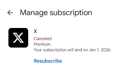 Avi_Deewani's tweet photo. Finally DONE

"Canceled Subscription" 

Fck your @elonmusk  X @X @cb_doge https://t.co/saHWsFtznl