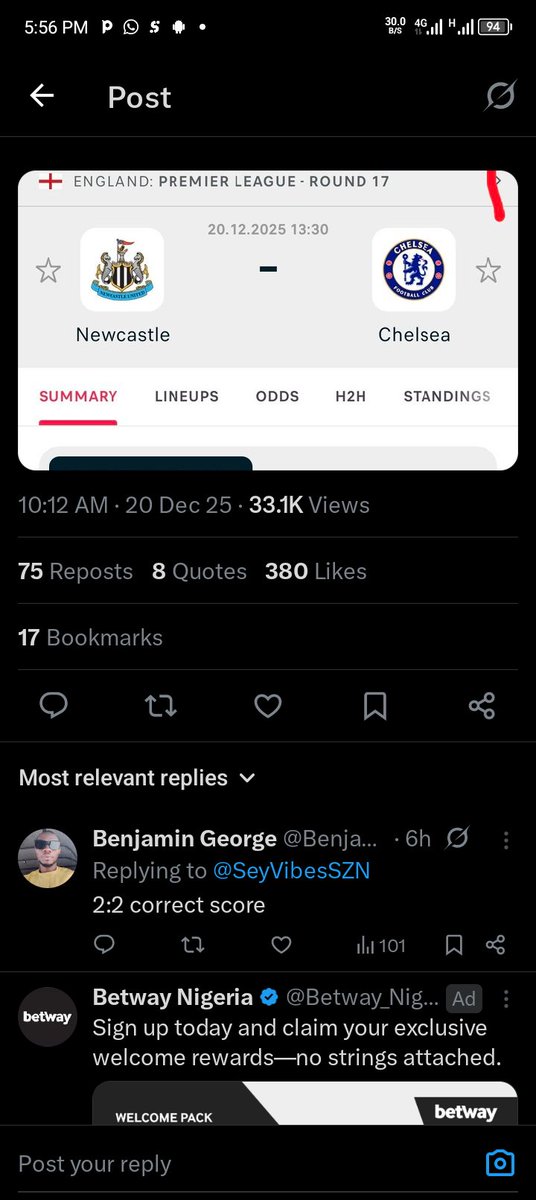 Benjamin George tweet media