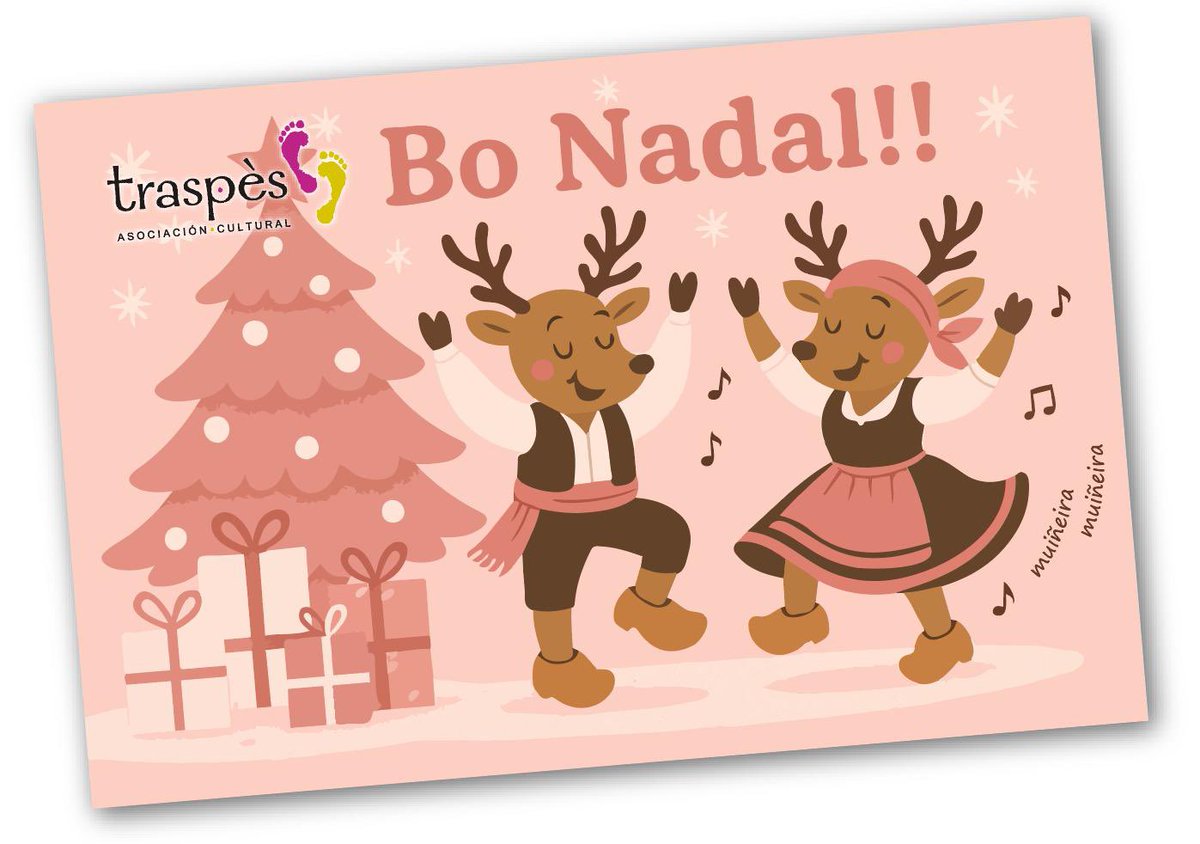 Desde a Asociación Cultural Traspés desexámosvos unhas felices festas e un próspero ano novo 🎄☃️
.
Que o vindeiro ano veña cheo de música e baile 👣
.
#traspés #traspès #escolatraspés #nadal #vigo