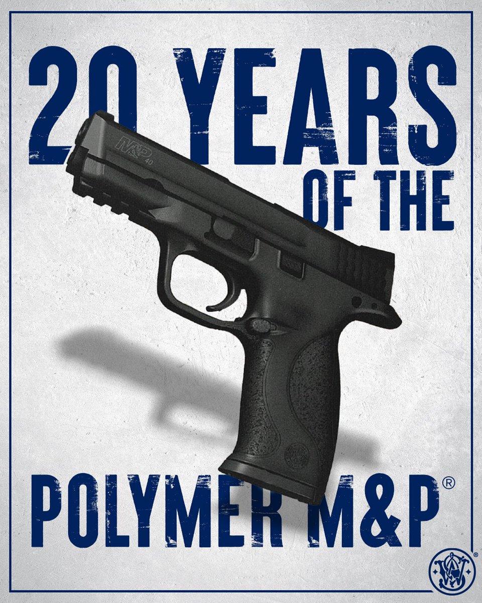 In December 2005, the first polymer M&amp;P Pistol shipped from the factory. First introduced in .40 S&amp;W, it featured a reinforced polymer frame, stainless steel slide and barrel, interchangeable grips, ambidextrous controls, and a Picatinny rail.