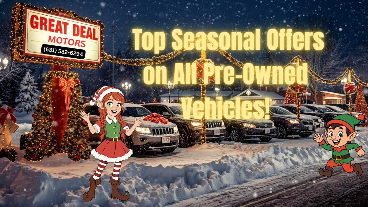 GreatDealMotors's tweet image. 🚗✨ This holiday season, the road to savings starts here! Discover unbeatable deals on quality used cars across every make and model. 🎄
#DriveIntoSavings #UsedCarDeals #HolidayCarSavings #BestCarOffers
#AffordableRide