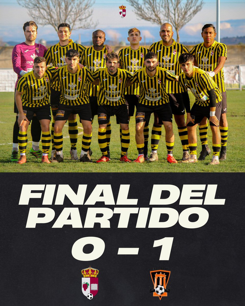 DERROTA  ante el Ciudad Rodrigo 

A nuestra afición: Os pedimos disculpas, no os merecéis esto. Sabemos que no es el momento que todos queremos. Gracias por seguir ahí; nosotros vamos a seguir dejándolo todo por este escudo. 💛🖤
