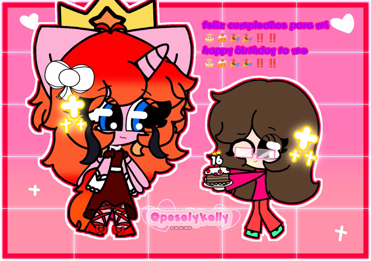 peselykelly_MLP's tweet photo. ғᴇʟɪᴢ ᴄᴜᴍᴘʟᴇᴀɴ̃ᴏs ᴘᴀʀᴀ ᴍɪ́^v^🎂🍰❤❤
#oc #originalcharacter #creadora #felizcumpleaños #HappyBirthday #fanart 𝟐𝟎 𝐝𝐞 𝐝𝐢𝐜 𝟐𝟎𝟐𝟓 https://t.co/jeUymOjQxW