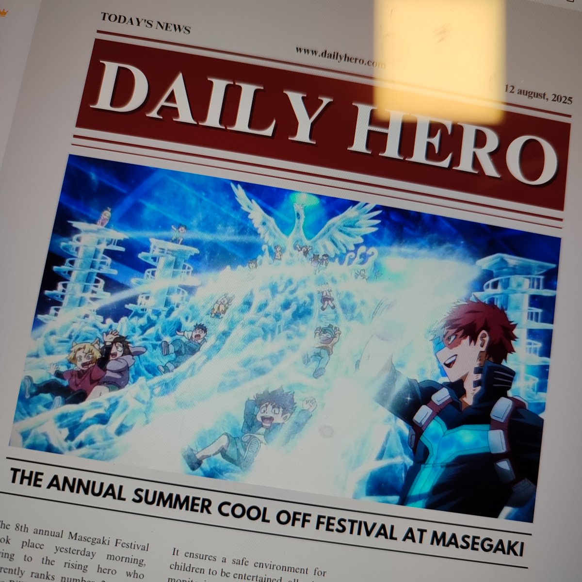 Trying to replicate the newspaper they showed in the episode 😅