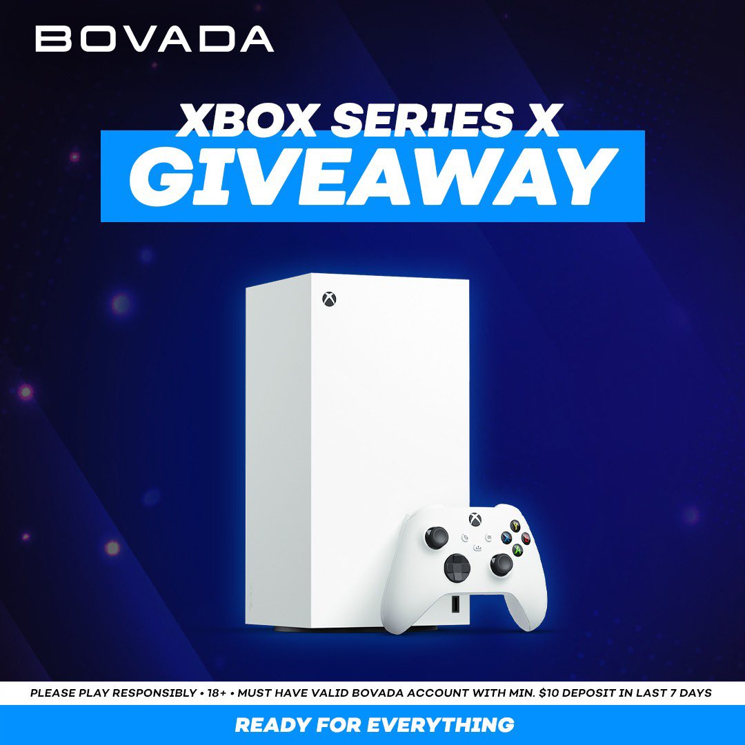 🎮 Who wants a Xbox Series X? 🎮

To enter
- 🔁 + Follow <a href="/Bovada_Casino/">Bovada Casino</a> 
- Comment your all time 🐐 video game

One winner will be chosen and DM’d at random between our X &amp; IG on December 27th!

Terms: bit.ly/3YpL9SK
