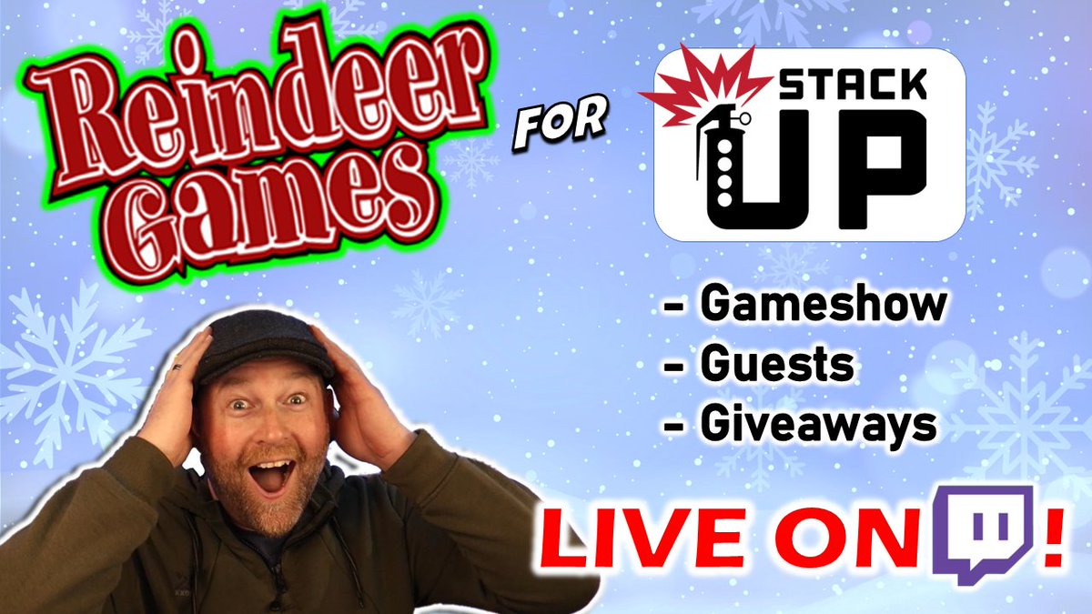 🏆 THE REINDEER GAMES!🏆

🎄Streamer &amp; Viewer Guests
🎄Giveways
🎄Charity - STACKUP

🎅Holiday Party 💖LIVE NOW 💖twitch.tv/theonlysuper
#doitforcrew #supercrew