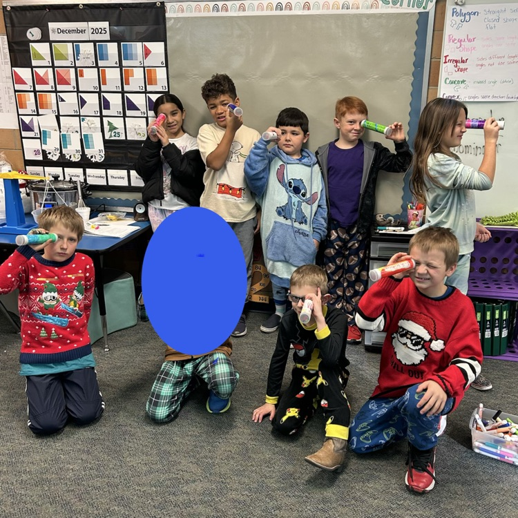 Third graders finished up their light and sound unit by making kaleidoscopes.