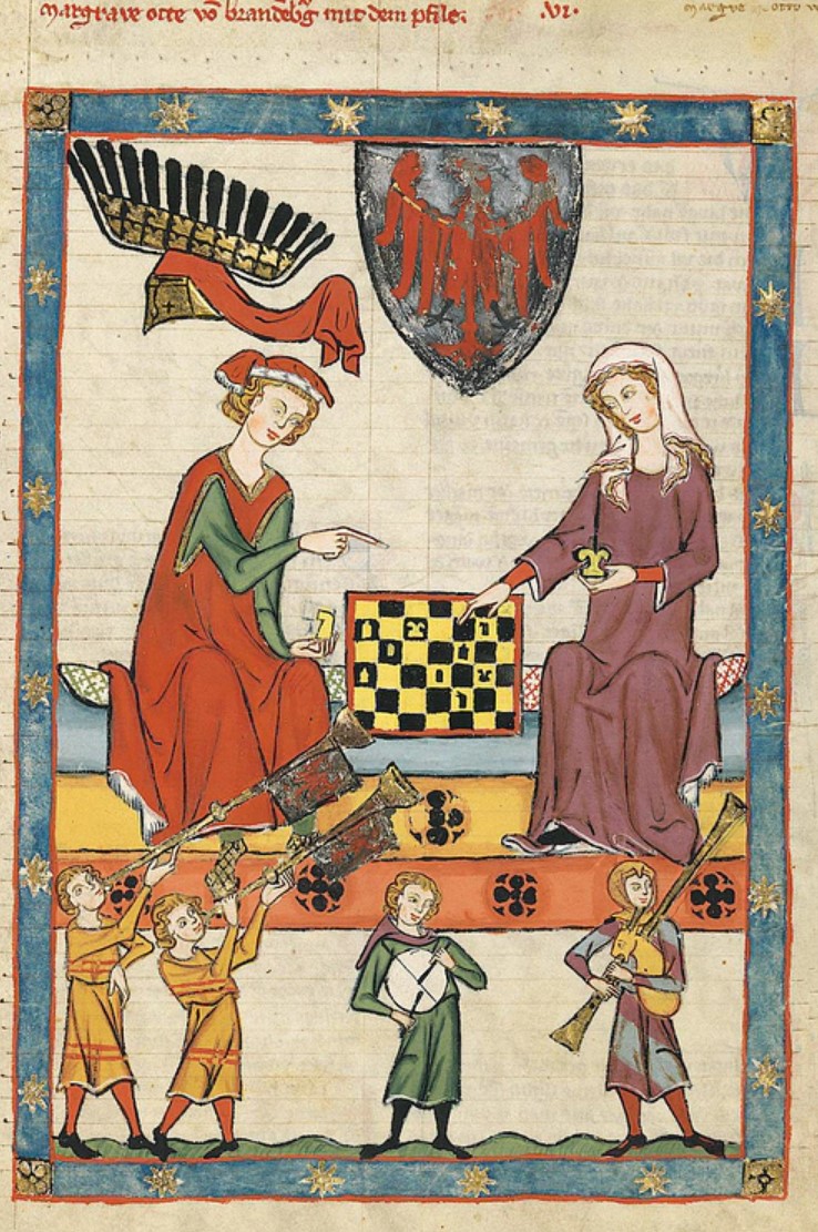 whencyclopedia's tweet photo. ♟️ A medieval chess game, popular across Europe in the Middle Ages, illustration from the Codex Manesse, produced in Zürich, Switzerland, 14th century.
University Library of Heidelberg, Germany.
#Chess #Medieval #MiddleAges #MedievalHistory #History #CodexManesse https://t.co/ceyZqz99aj