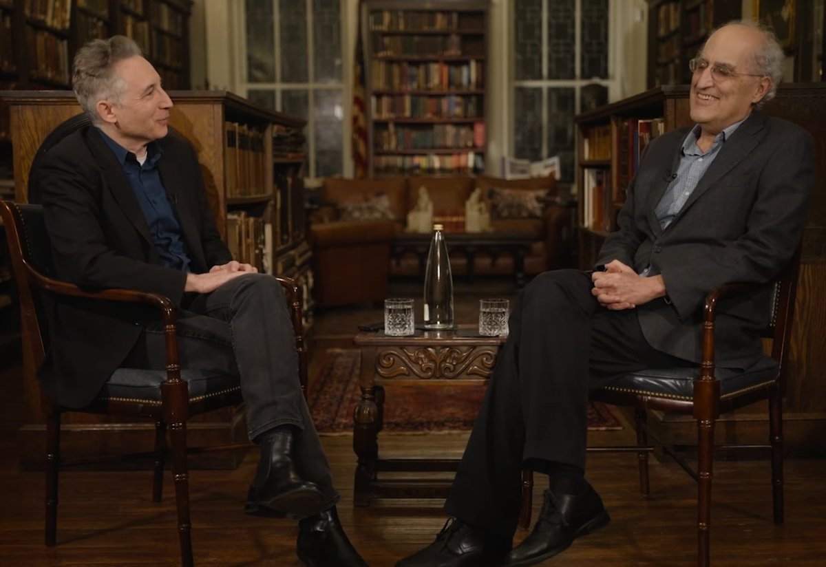 Saman_Habibi_E's tweet image. Here is a new and very interesting interview of Edward Witten, one of the greatest living theoretical physicists, by Brian Greene, discussing String theory, cosmology, nature of consciousness, etc. Highly recommended. Link: youtu.be/sAbP0magTVY?si…