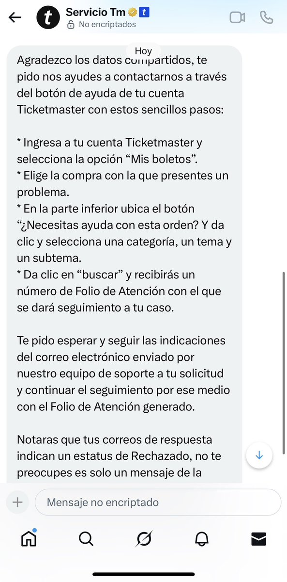 dracbrujo's tweet photo. No van a resolver nada por éste medio... Tendré que llamar a TM, pero parace es grave. 
@Profeco @ServicioTM @Ticketmaster_Me https://t.co/2i2kmUw7qw