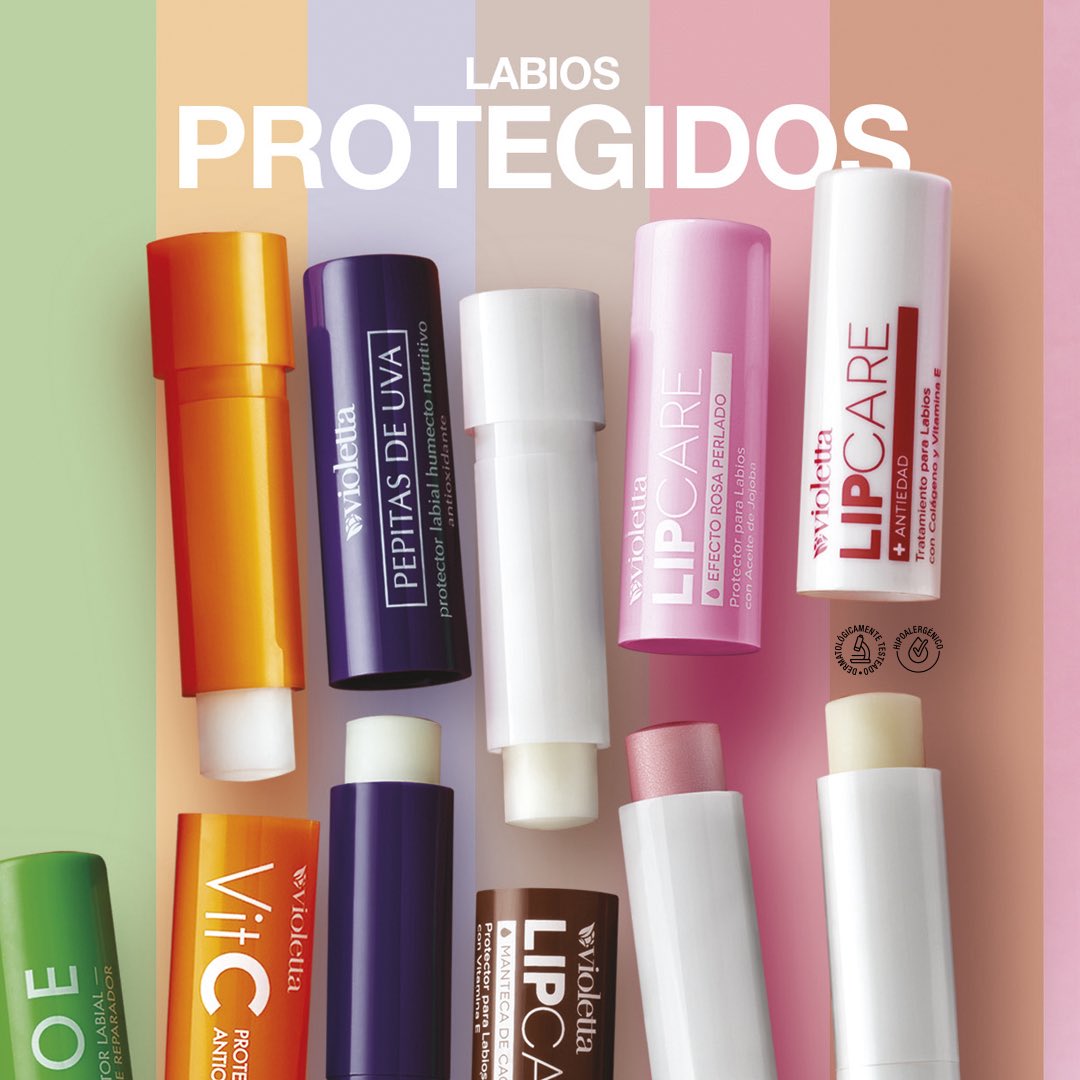 Aloe: Protector Labial Hidratante
Reparador
VIT C: Protector Labial Antioxidante
Pepitas de Uva: Protector Labial Humecto Nutritivo
Lip Care: Manteca de Cacao
Protector para Labios
Lip Care: Efecto Rosa Perlado
Protector para Labios
Lip Care: Antiedad Tratamiento para Labios