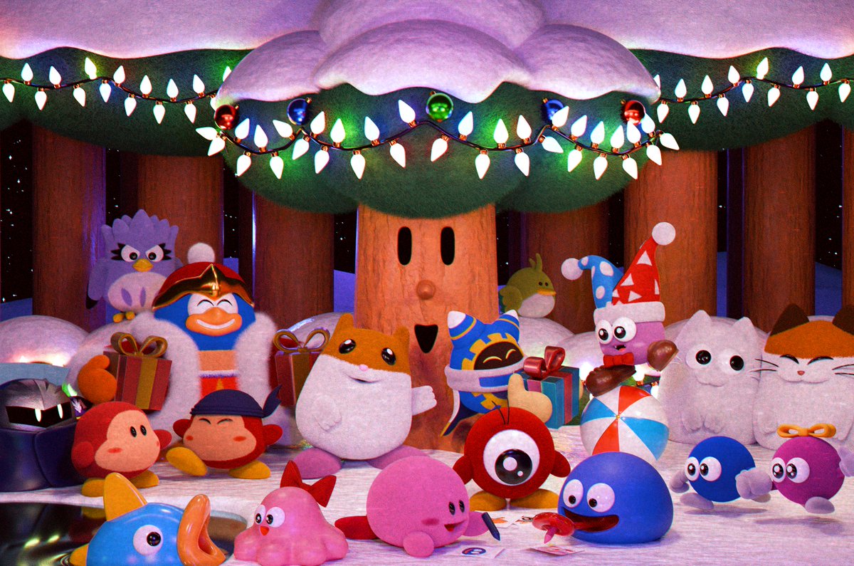 TheBlendee's tweet image. "Christmas is Dream Land"

#blender #Blender3d #b3d #digitalart #3dart #Kirby