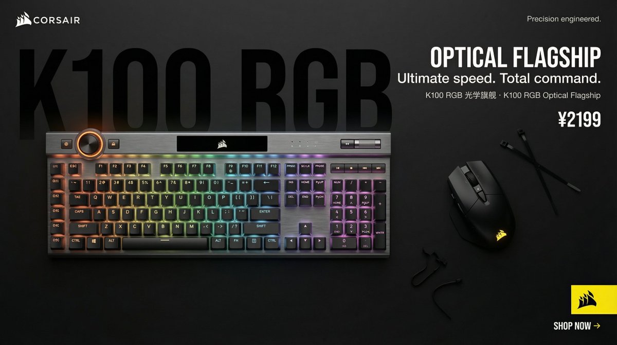 Mechanical Keyboard Themed Art Poster Prompt — example 4