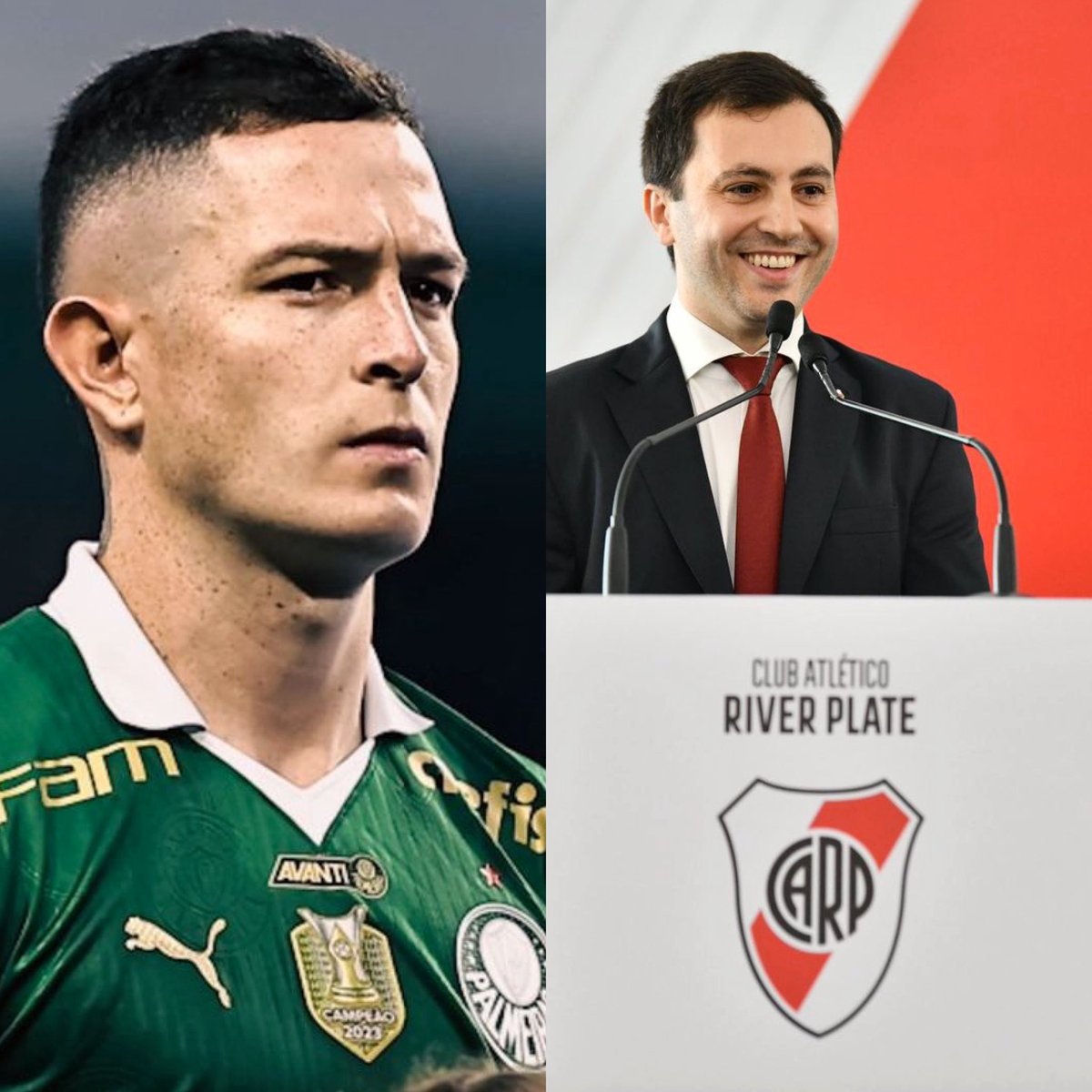 🚨 Las charlas por Anibal Moreno las lleva adelante Stefano DI CARLO con las máximas autoridades de Palmeiras.

ℹ️ <a href="/CLMerlo/">César Luis Merlo</a> | #River