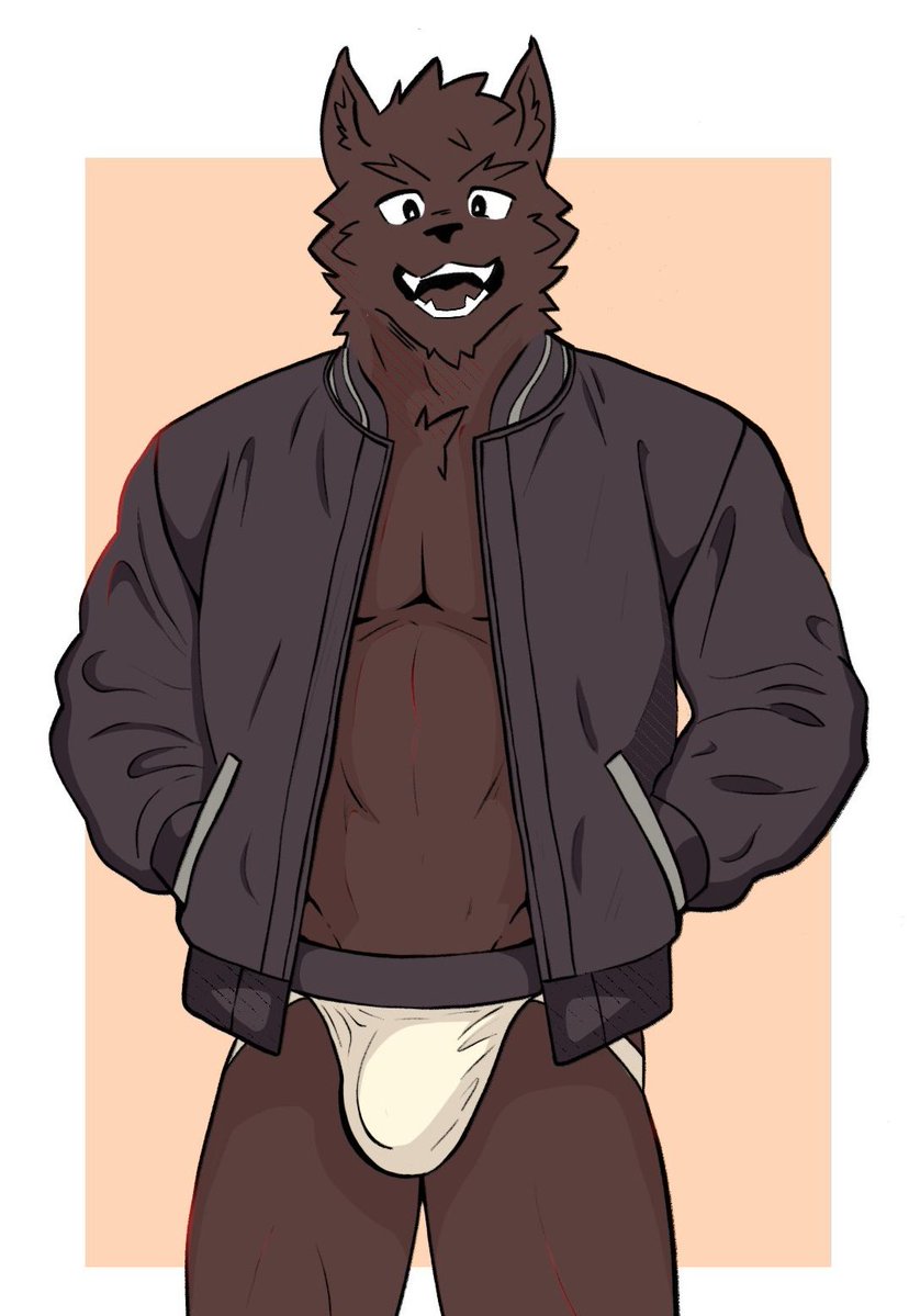 santinopaw's tweet image. he's a furry on a full moon i think there's a word for it