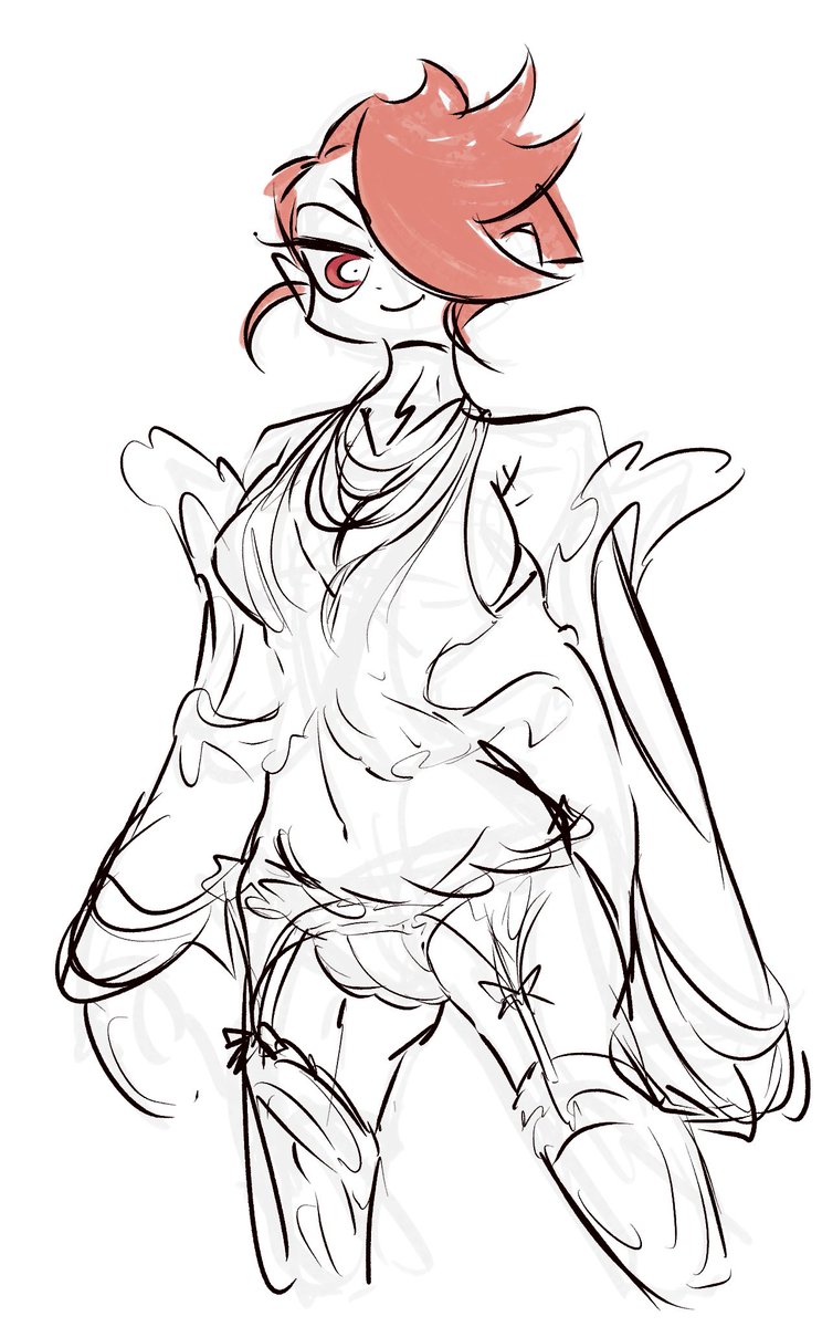 I don’t think I ever posted this one but this is how I thought panty and stockings mother looked before she was shown  #Newパンスト #NewPaSwG