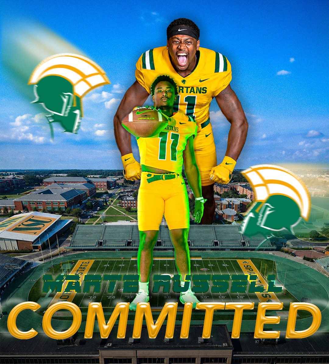 MarteRussell1's tweet image. LET’S GET IT‼️ @NorfolkStateFB COMMITTED #goldstandard🔰
