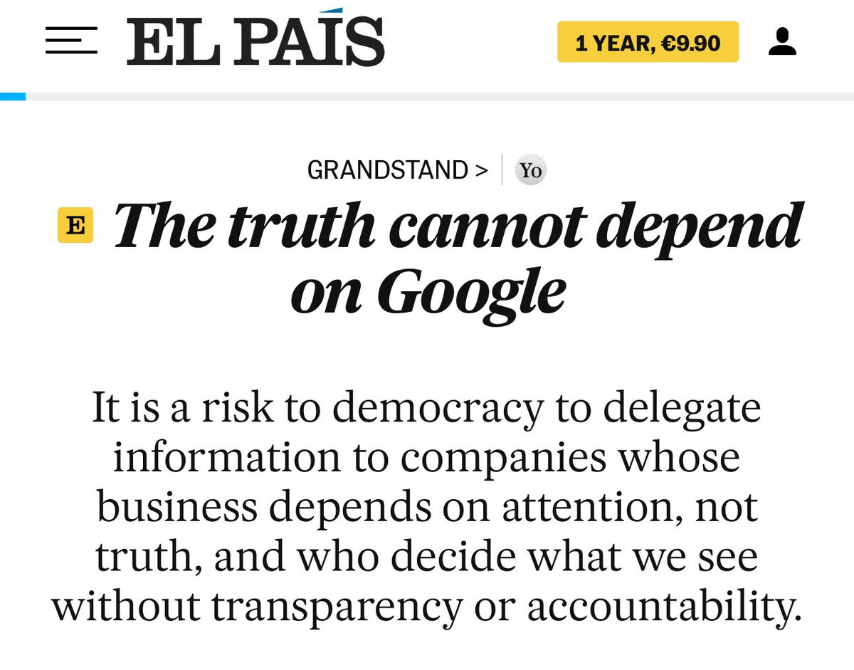 ichbinGisele's tweet photo. “The paradox is that we have access to more sources of information than ever, and we end up resorting to only one. Chatbots and AI results are the information jail of our time.” 

🔗 https://t.co/bCRbdMqIdp https://t.co/phsKJFr9ng