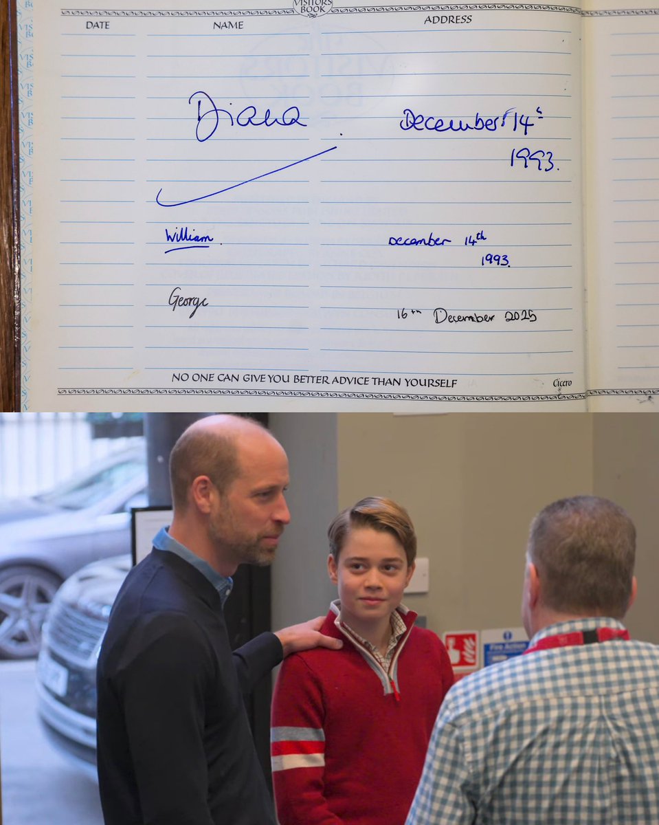 thewalesbrasil's tweet photo. Mick Clarke: “Então perguntamos ao William se ele achava que George gostaria de assinar isso. E ele respondeu: ‘Sim, seria ótimo’... William pôde dizer a George: "Essa é a minha mãe. E este foi o primeiro dia em que ela me levou a The Passage.’ https://t.co/btceFmVG15