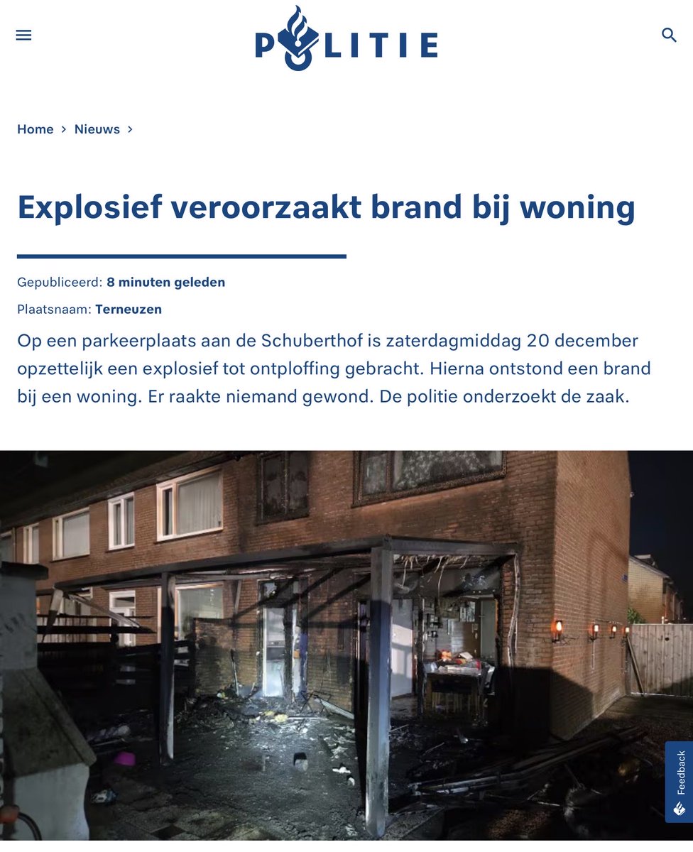 Explosief veroorzaakt grote brand in Terneuzen