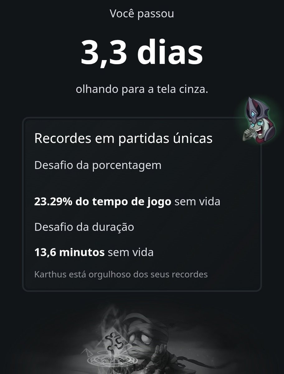 Eu perdi 3 dias da minha vida esse ano só olhando pra tela cinza no LoL