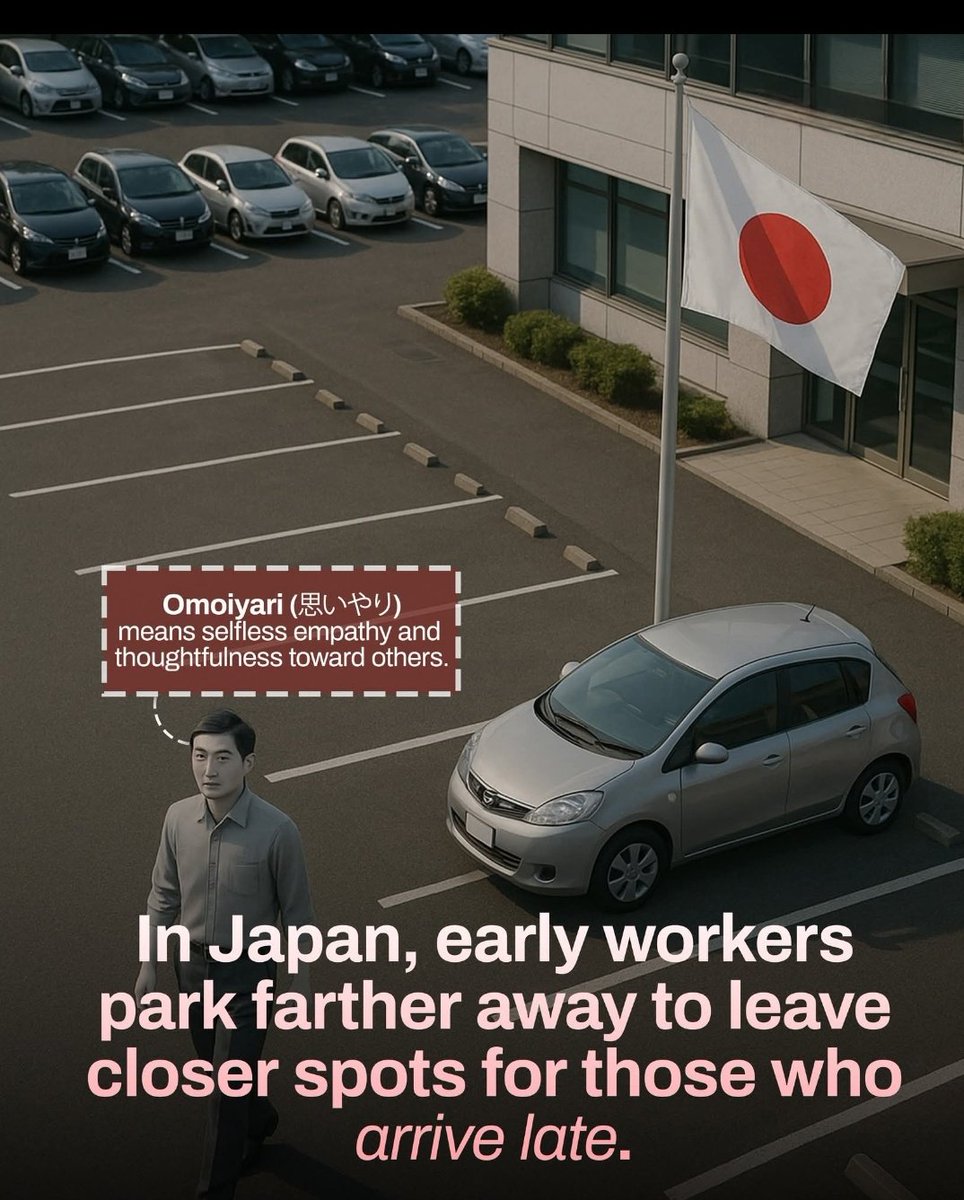 Gayakwad72087's tweet image. #science #physicshomeworkhelp 
 #physics #Nature
 #ScarletHeartTH #Hearts2Hearts #physics #Motivation #newindia #Astrobase #space #AstronomyIn Japan, it is a recognized cultural practice for early-arriving workers to park farther from the workplace, leaving closer spaces for…
