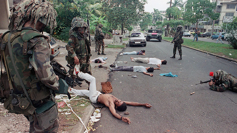 AnibalGarzon's tweet image. Hoy hace 36 años EE.UU inició su invasión de Panamá, murieron centenares de civiles y miles de heridos. Invasión llevada a cabo por George Bush. Hoy Trump amenaza a Venezuela con hacer lo mismo. Así Trump no es un loco, es     parte del expansionismo del imperio norteamericano