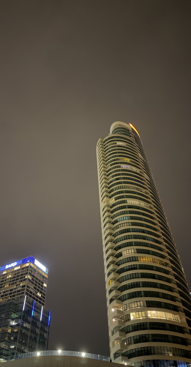 TimHundley4All's tweet photo. On my way back, through downtown, from a pre-dawn airport run. (3 second exposure.) #Architecture #Cityscape #MetropolitanArea #Night #CityLife #LowAngleView https://t.co/McU94apiHU