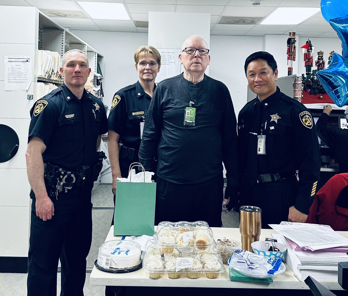 Today we’re giving a shout out to volunteer extraordinaire Dennis Adams! Chief Deputy Alvie “Cool” Culanding this week presented him with a milestone award from the City of Virginia Beach, marking 500 volunteer hours over 30 years!

Adams — a U.S. Air Force veteran — began