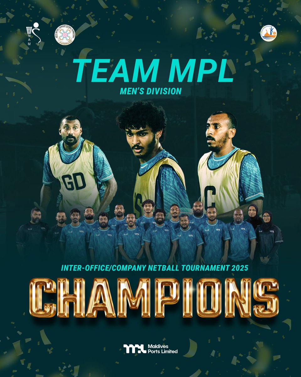 Portclubmv's tweet image. 👑 Crowned Champions of the Inter-Office / Company Netball Tournament 2025 ! 

#portclub #portrecreationclub #MPL